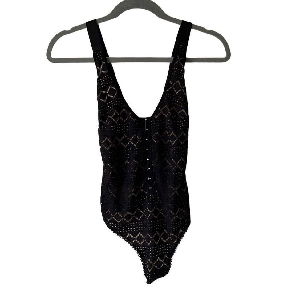 Free People Intimately Black Lace Bodysuit XS - Picture 2 of 6